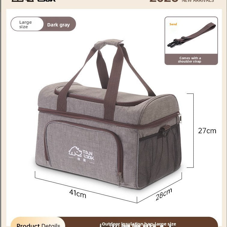 Portable Insulated Cooler Bag Large Capacity